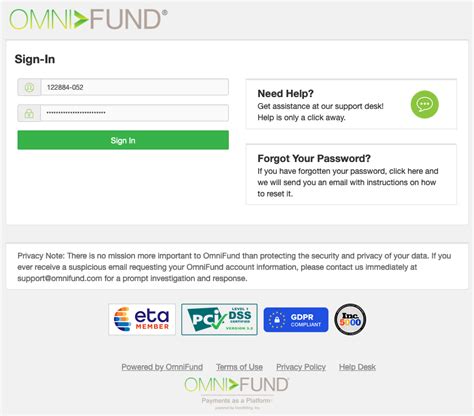 omnifund login|Login .
